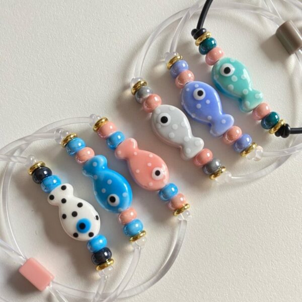 PULSERA AJUSTABLE PEZ DE LUNARES
